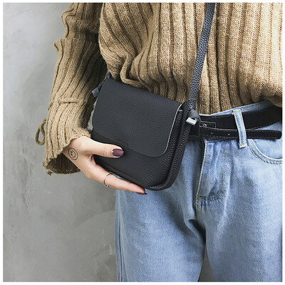 

Tailored Womens Fashion Leather Simple Hasp Handbag Crossbody Shoulder Bags BK
