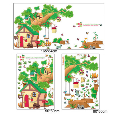 

〖Follure〗DIY Tree House Removable Wall Decal Family Home Sticker Mural Art Home Decor