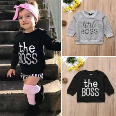 

Unisex Newborn Toddler Baby Boys Girls Cotton Tops T-shirt Sweatshirt Clothes
