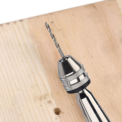 

Siaonvr Mini Micro Aluminum Hand Drill With Keyless Chuck 10 Twist Drills Rotary Tools