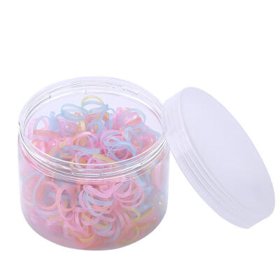 

500pcs Colorful Rubber Band Ponytail Holder Kids Girl for Hair Styling Ties