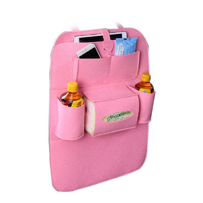 

Auto Car Backseat Organizer Car-Styling Holder Felt Covers Versatile Multi-Pocket Seat Wool Felt Storage Container Hanging Box Mul