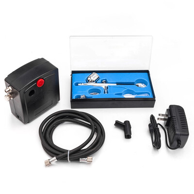 

Ktaxon Portable Makeup Mini Air Brushes Compressor Kit Dual-Action Spray Gun Paint Set Tattoo Nail Art Craft Pating