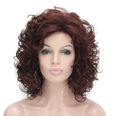

StrongBeauty Short Super Curly Blonde Full Synthetic Wig Full Wigs