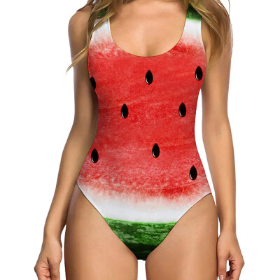 

Roseonmyhand Women Sexy High Cut One Piece Swimsuit Funny Bathing Suit Monokini Swimwear