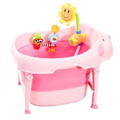 

MIAI JI BAO BEI Folding Baby Bathtub Child Bathing Bucket Newborn Bathtub Child 7556
