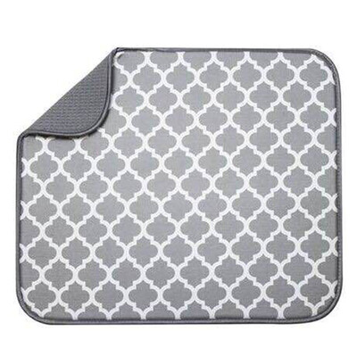 

Household Microfiber Dish Drying Mat Kitchen Sink Drainer Tea Towel Absorbent