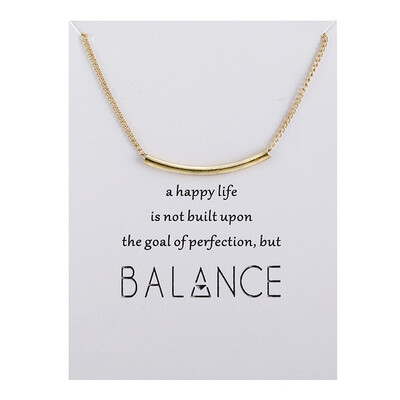 

2018 New Arrived Balance Bar Beam Alloy Clavicle Chocker Necklace Fashion Jewelry Gift