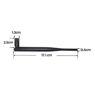 

24GHz 5dBi WiFi Antenna Aerial w RP-SMA Male Connector & 21cm SMA Adapter Cable for Wireless Router WiFi Adapter STB Modem Pool