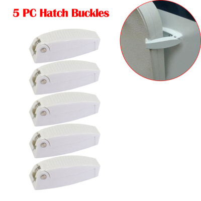 

Tailored 5PCS RV Baggage Door Clips Catch Holders Compartment Latch Holder Camper White