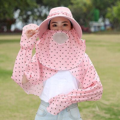 

Summer big along the sun hat woman outdoor sun protection face hat hundred set up UV bike outing sun hat