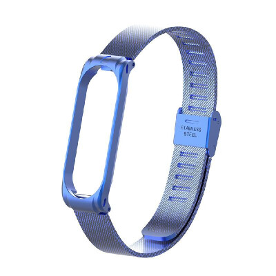 

Metal Strap Wristband For Mi Band 3 4 Replacement Business Durable Metal Screwless Stainless Steel Bracelet Band For Xiaomi Mi Ban