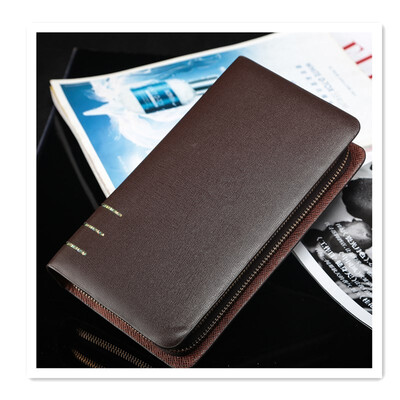 

2018 new long section youth mens handbag zipper clutch bag business capacity clutch