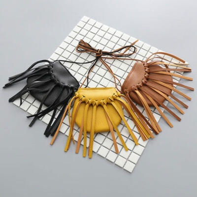 

1x Cute Baby Girls tassel Purse handbag Children Kids Cross-body shoulder bag