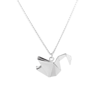 

Fashion Women Origami Swan Pigeon Crane Long Clavicle Chain Necklace Jewelry