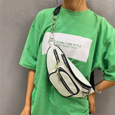 

Tailored Women Fashion Zipper Wild Chest Bag Waist Bag Messenger Bag Shoulder Bag