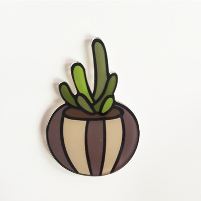 

1 PCS Cute Icon Cactus Succulent plants Acrylic Pin Badge Cartoon Icons Backpack Decoration Badges