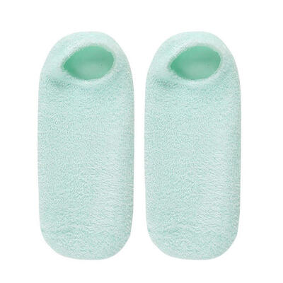 

2pcs Feather Yarn Foot Cover Non-Slip Room Floor Socks Slippers Ankle Socks