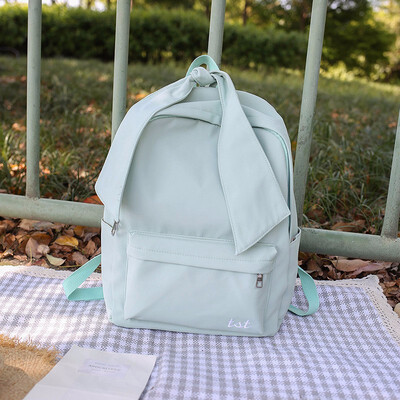 

Pink Cute Bow Backpack for School Teenagers Girls Nylon Daypack Womens Travel Backpacks Bags Youth Fashion Bagpack Female