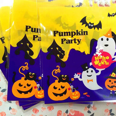 

Multistyle Halloween Candy Bread Packaging Bags Self-Adhesive Plastic Bags Biscuits Snack Baking Package
