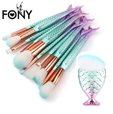 

Toponeto 11PCS Make Up Foundation Eyebrow Eyeliner Blush Cosmetic Concealer Brushes