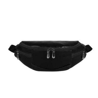 

Hit Color Shoulder Women PU Leather Waist Fanny Belt Packs Sports Chest Bag