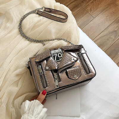 

Foreign air small bag female 2019 new summer portable Korean version of the shoulder bag fashion chain wild Messenger small square bag