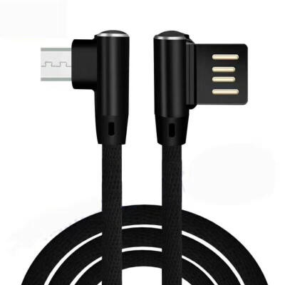 

Micro USB Cable 90 Degree Microusb Android Fast Charging  Type Cord Data Charger Adapter For Samsung Xiaomi Tablet Cabl