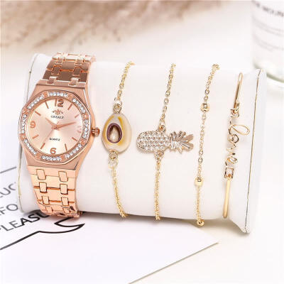 

Women Crystal Diamond Watch Rose Gold Stainless Steel Quartz Wristwatch Ladies Fashion Elegant Watches Reloj Mujer Relogio