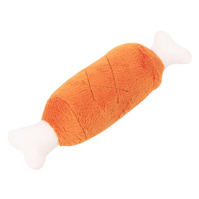 

Pet Dog Chicken Legs Plush Toys Interactive Attractive Sound Cats Dog Toys For Large Dogs Y6