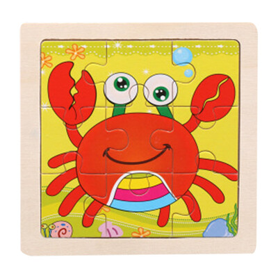

Gotoamei Wooden Animal Puzzle Educational Developmental Baby Kids Training Toy