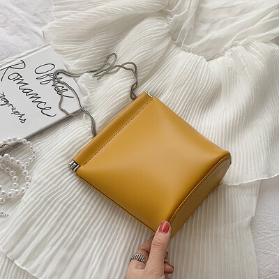 

Fashion texture ins summer new bag female 2019 new Korean version of the wild simple chain slung bucket bag