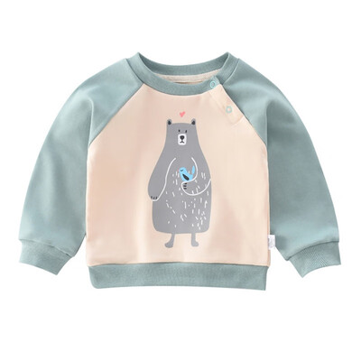 

Girl Boy Cartoon Print Sweatshirts Autumn Casual Toddler Blouse Baby Clothes Long Sleeve Outerwear