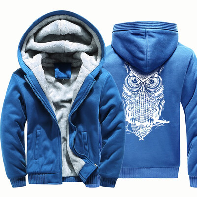

Gobestart Mens Hoodie Winter Warm Fleece Zipper Sweater Jacket Outwear Coat Tops Blouses