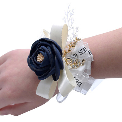 

Exquisite Cloth Single Flower Wistband Ribbon Handmade Wedding Supply Decor Chic