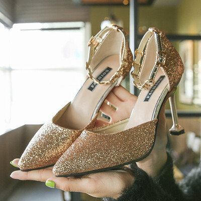 

Womens Shoes New Sexy Single Shoes in Spring&Summer Hollow Crystal Shoes
