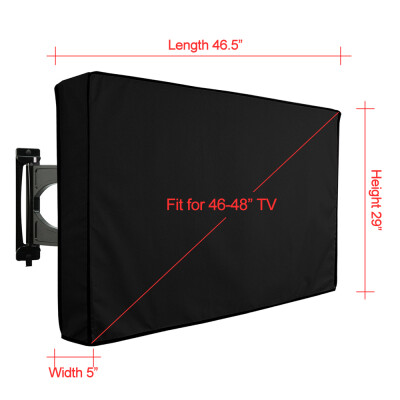 

Outdoor TV Cover 65" - 70" Waterproof Dustproof Television Protector Remote Control Pocket Bottom Cover for LED LCD Plasma Televis