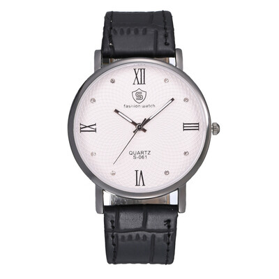 

Cross-border new mens fashion business belt watch Luo