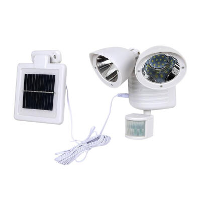 

22 LED Dual Detector Solar Lamp Outdoors Motion Sensor Security Wall Lights
