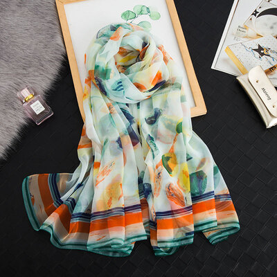 

Spring&autumn new Korean version of the striped scarf female beach travel beach towel summer sunscreen wild dual-use shawl