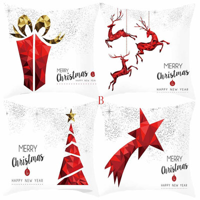 

Tailored Christmas Elk Santa Claus Pillow Case Sofa Car Throw Cushion Covers Home Decor