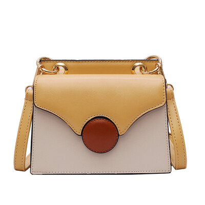 

Contrast snake head small bag female 2019 new stitching small square bag fashion chain diagonal package