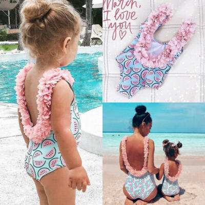 

Toddler Kid Baby Girls Backless Watermelon Bikini Swimwear Swimsuit Bathing Suit