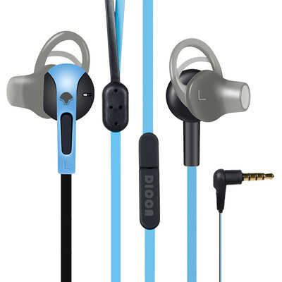 

Dika SH6 in-ear remote control headset blue black stereo in-ear headphones mobile phone headset computer gaming headset with microphone can call Apple Andrews Universal