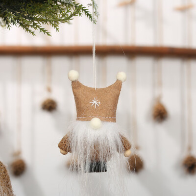 

Gobestart Lovely Christmas Tree Decorations Woolen Yarn Angel Doll Pendant Hanging Party