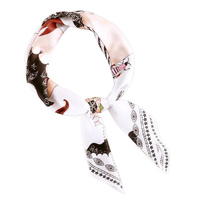 

Vintage Women Print Square Scarf Hip Hop Neck Waist Head Band Casual Decor
