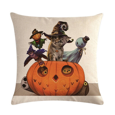 

20 Styles Happy Halloween Pillow Case Sofa Waist Throw Cushion Cover Home Decor Party