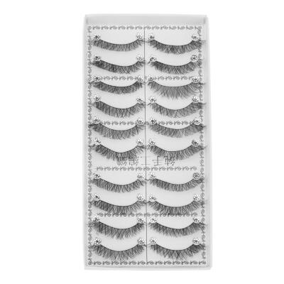 

10PairsSet Cosmetic Handmade Long False Eyelashes Natural Fake Eyelashes