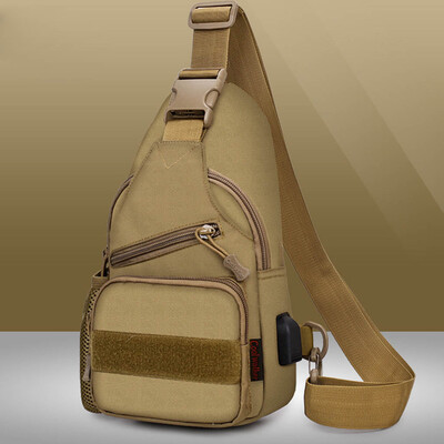 

Tailored Mens Shoulder Chest Bag Solid Color Shoulder Bag Outdoor Multifunction Bag