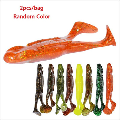 

VISSEN Pesca Artificial 2pcslot 15g105cm Soft Japan Shad Fly Fishing Plastic Frog Silicon Swim Bait Fishing Lure